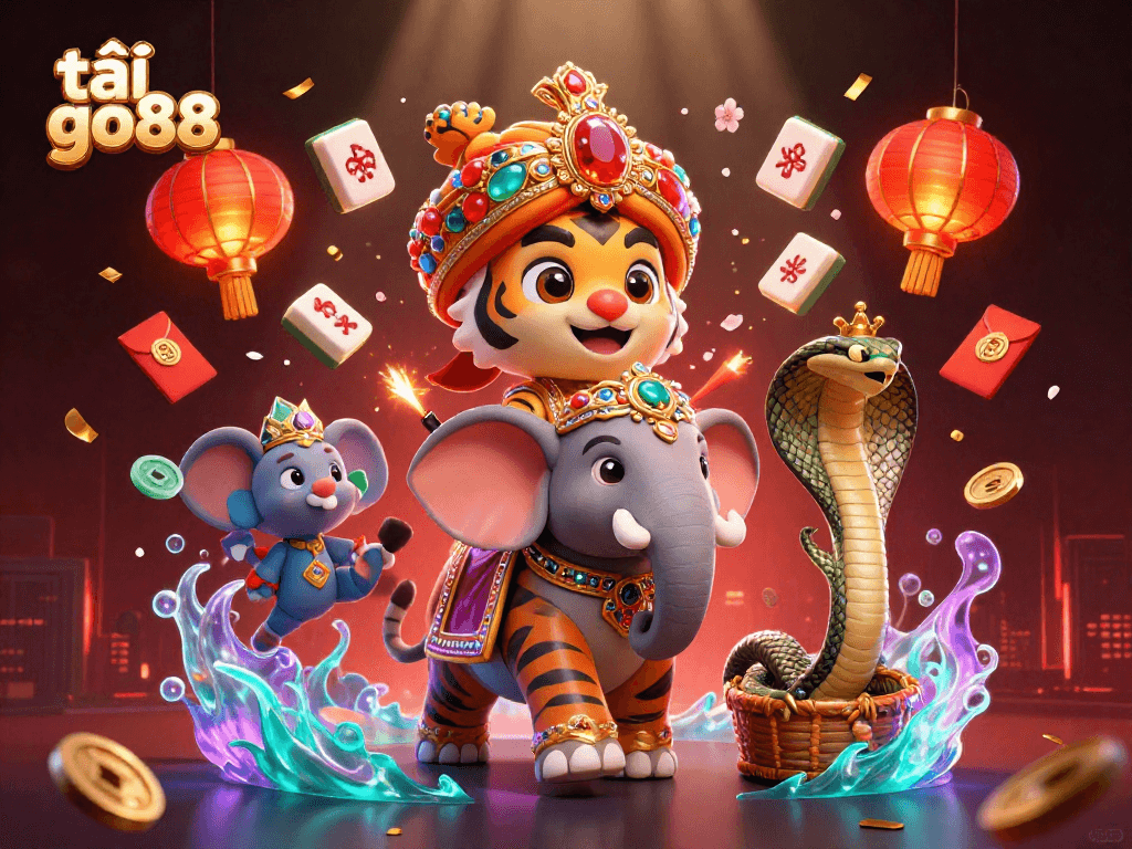 Experience the thrill of tải go88 in an ultra-detailed 3D casino scene with vibrant visuals and rich elements.