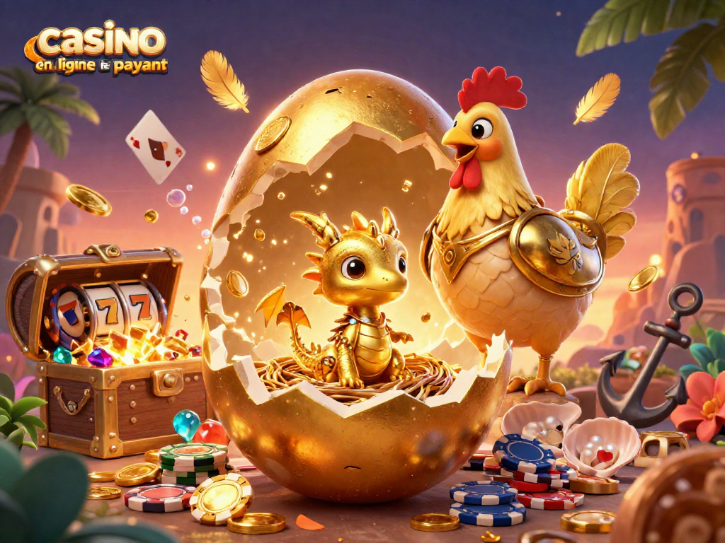 Des joueurs découvrent les jackpots d’un casino en ligne le plus payant avec des dragons d'or et des jetons de poker.