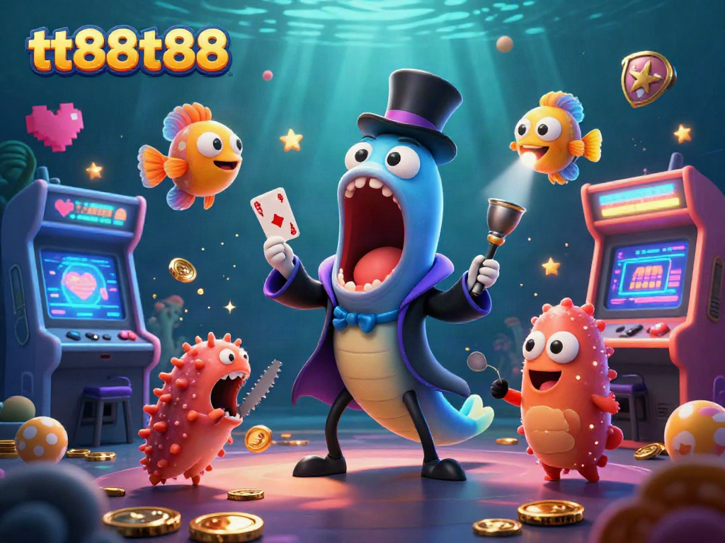 Experience exciting games at tt88tt88 with a magical underwater scene full of vibrant colors and characters.