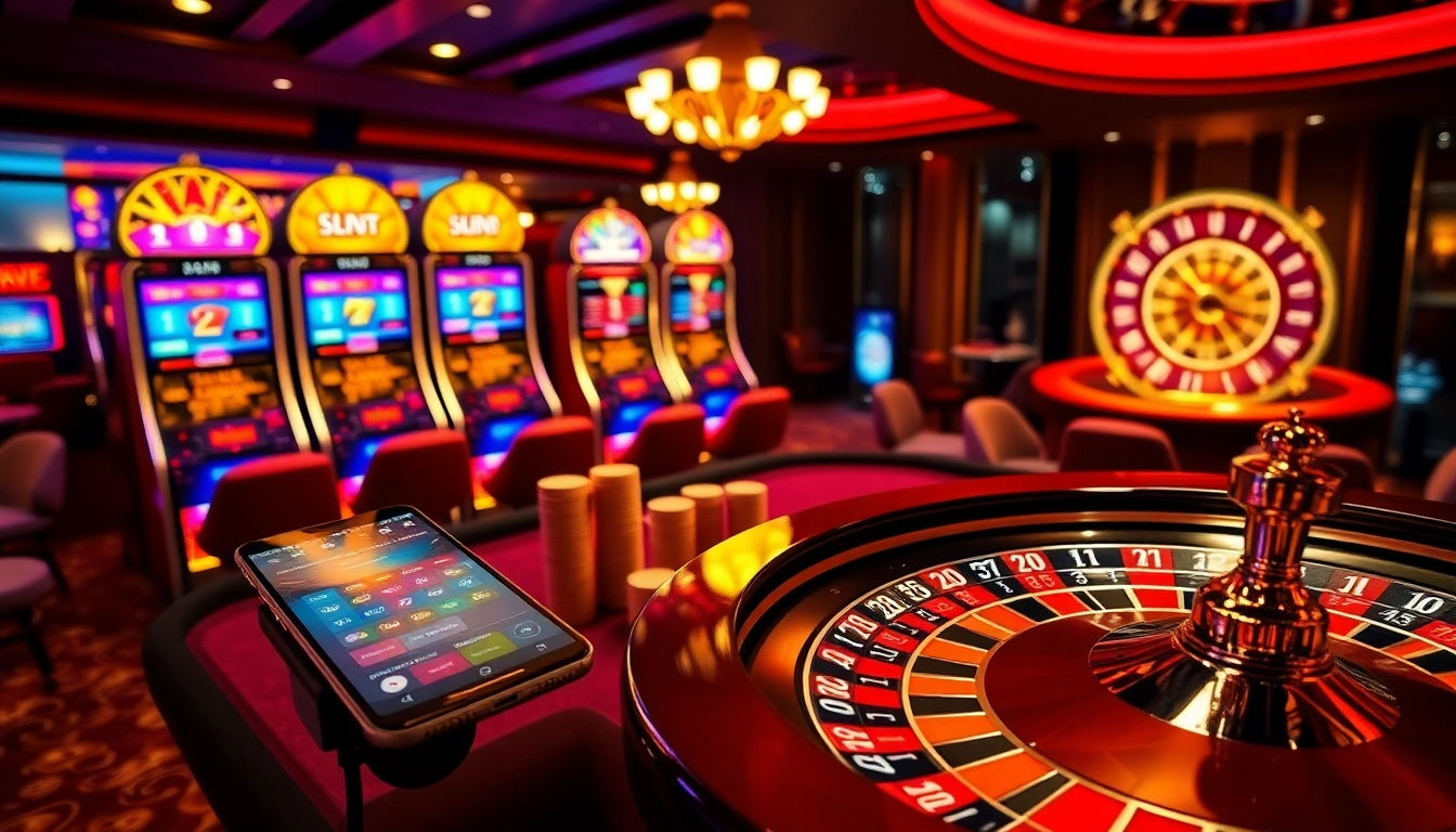 Experience the excitement of S8 online casinos with vibrant slot machines and poker tables.