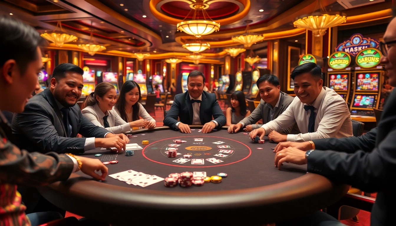 Experience the thrill of high-stakes poker at lc88.my, featuring vibrant colors and exciting gameplay.