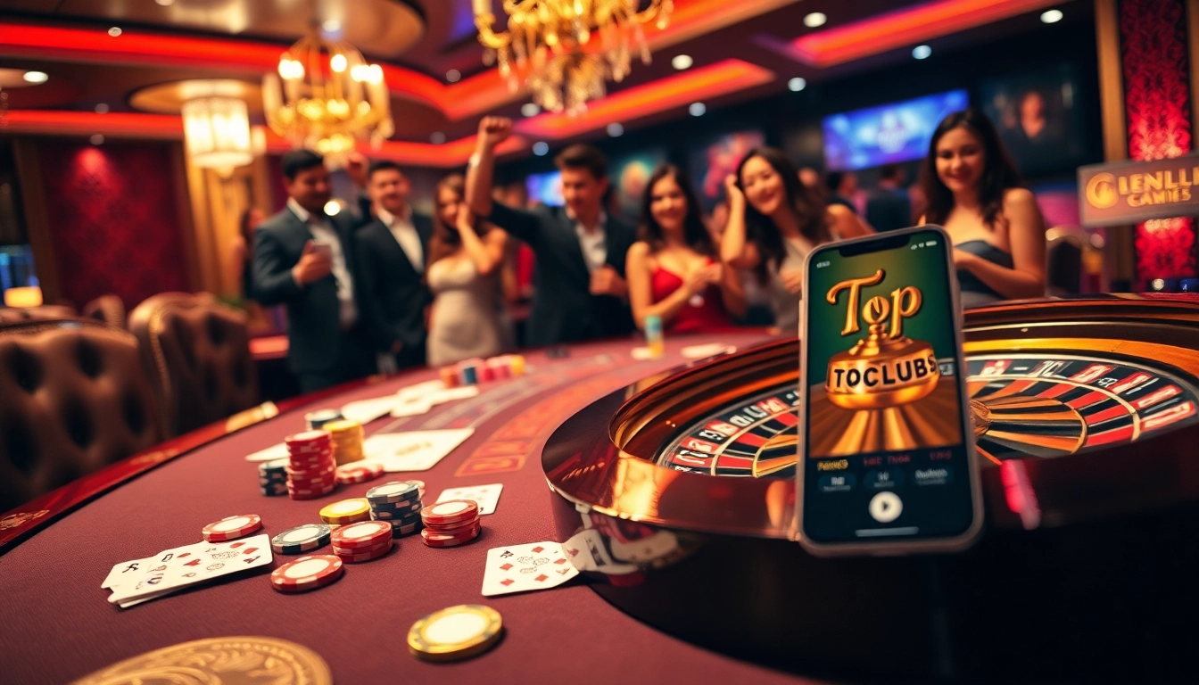 Experience the thrill of casino gaming at https://topclub.site/ with vibrant tables, chips, and player excitement.