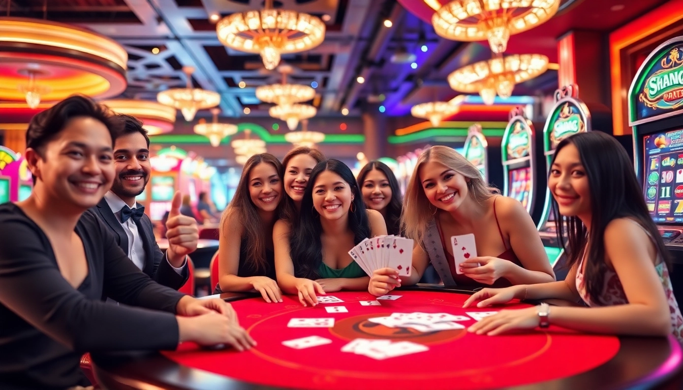 Jouer au casino en ligne belgique avec des tables et des machines à sous éclatantes.