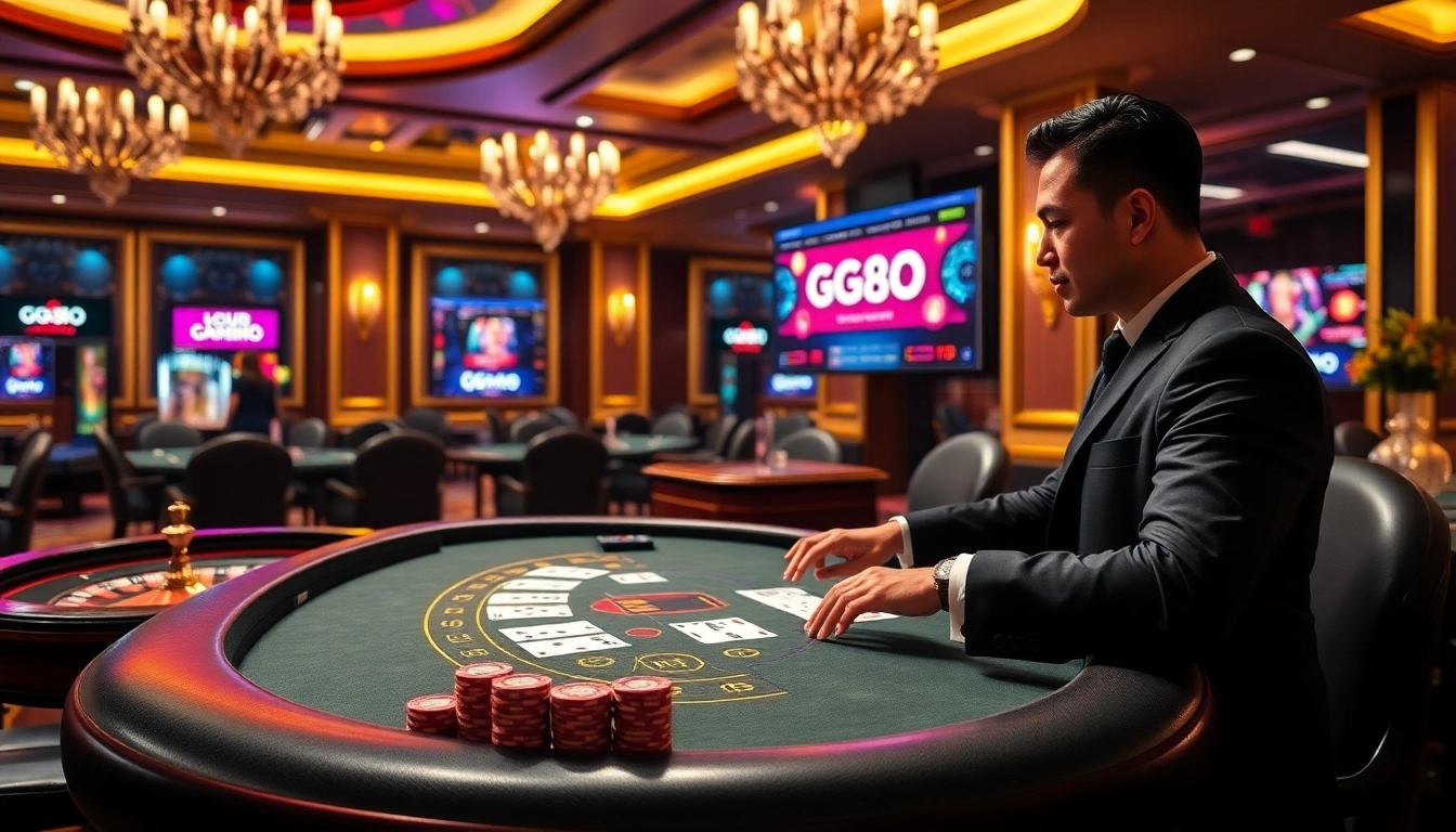 Engage with the thrilling GG88 COM casino experience featuring professional gameplay and vibrant ambiance.