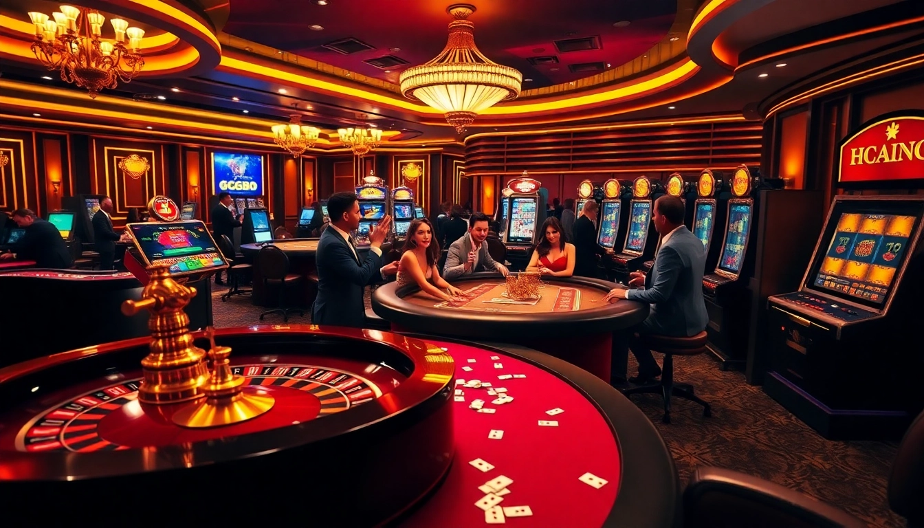 Experience a vibrant casino scene with games like roulette and slots featured on https://gg88.guru/.