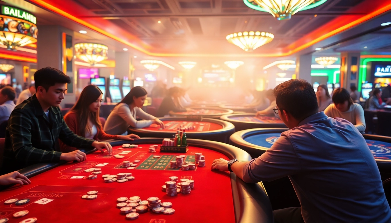 Jouez à des jeux de casino en ligne francais dans une ambiance animée.