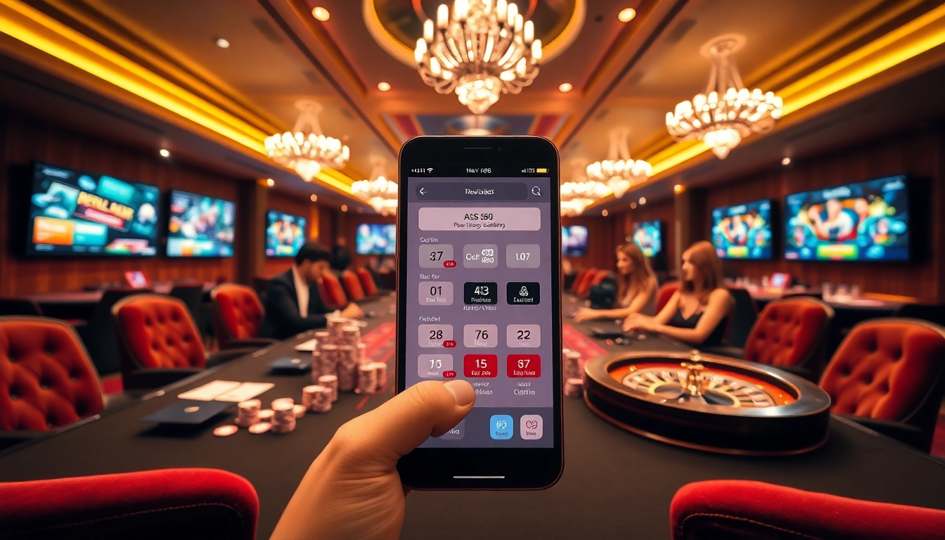 Engage with Link New88 through a thrilling casino atmosphere enriched with vibrant poker chips and elegant players.