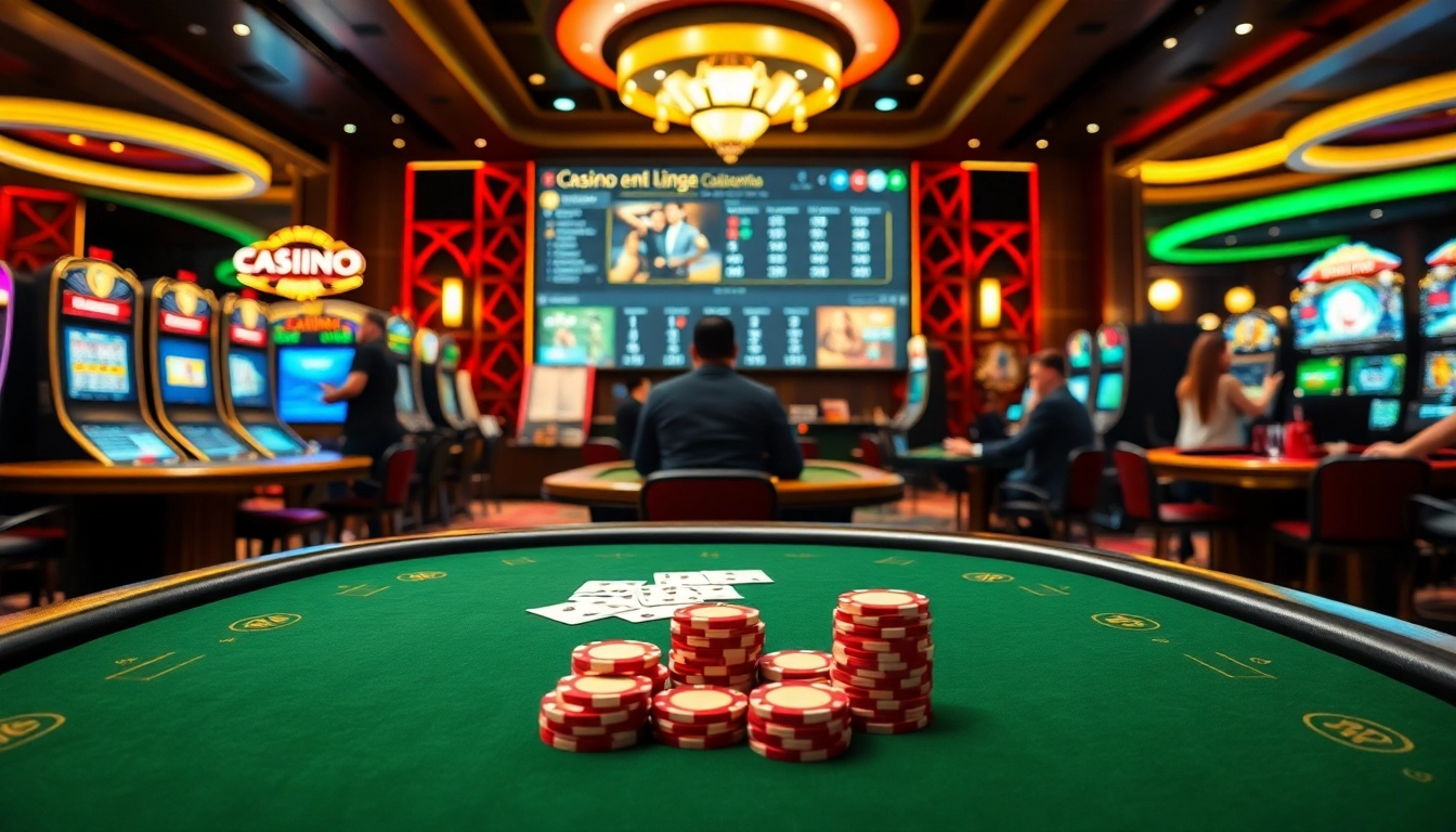 Joueurs énergisés testent leur chance sur le casino en ligne dans un environnement captivant. related image