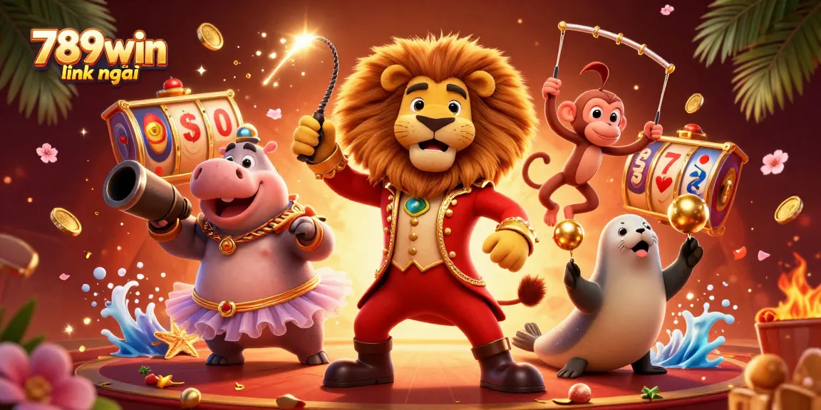 Engage with the excitement of 789win link mới through vivid casino characters performing in an energetic scene.