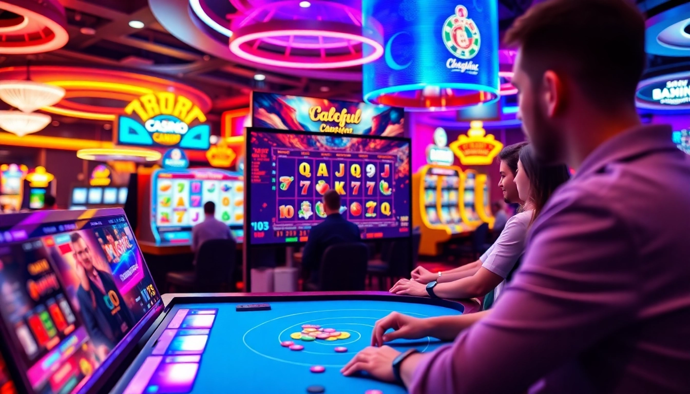 Jouez à des jeux captivants de casino en ligne dans un environnement numérique dynamique.