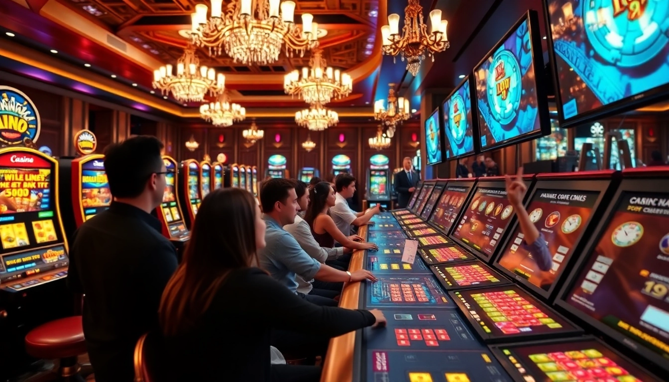 Jouez à casino en ligne avec divers jeux et une ambiance festive.