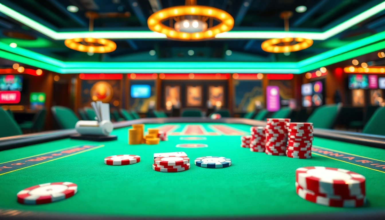 casino en ligne retrait immédiat dans un environnement de casino dynamique avec des lumières vives.