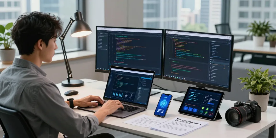 Analysez l'application espion dans un bureau moderne avec des logiciels de sécurité.