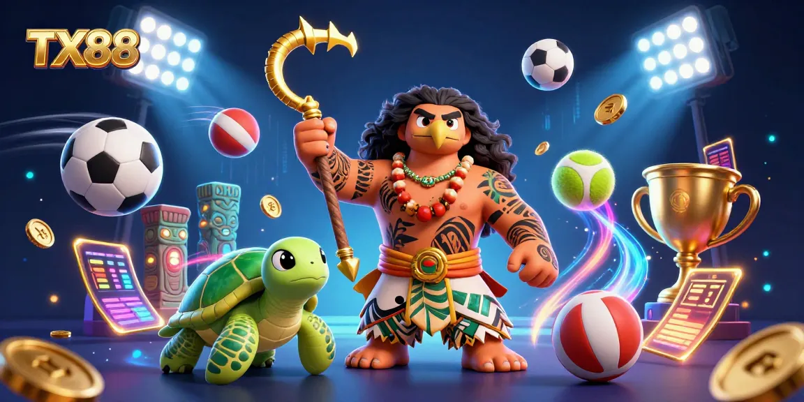 Experience the excitement of TX88 casino gaming with a vibrant, engaging 3D illustration.