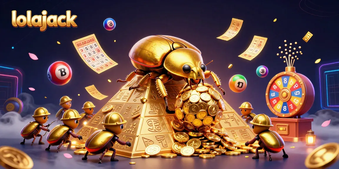 Experience exciting gameplay at lolajack casino with vibrant lottery elements and dynamic golden visuals.