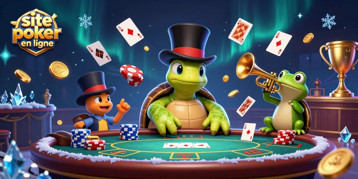 Découvrez le meilleur site poker en ligne avec des cartes, des jetons et une ambiance festive.