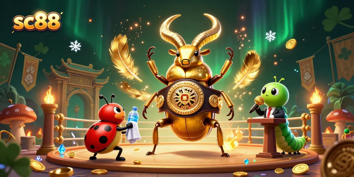 Engage in thrilling gameplay with sc88 at a vibrant casino arena featuring unique characters.