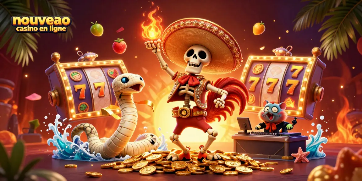 Dansez avec un rooster mariachi sur un tas de pièces d'or dans un nouveau casino en ligne