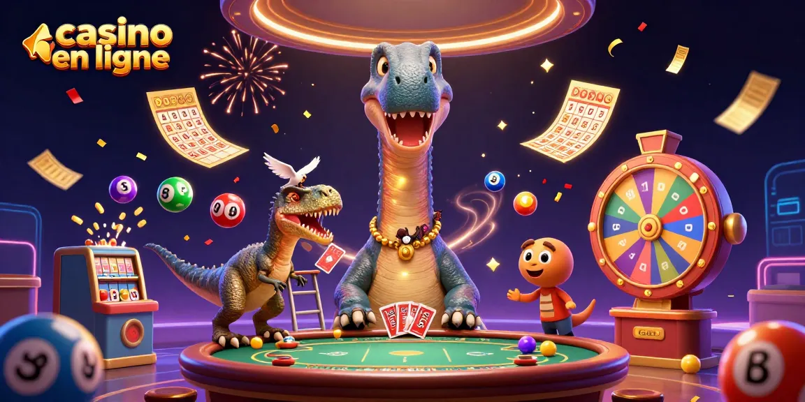 Jouez au casino en ligne avec des machines à sous, cartes animées et ambiance festive.