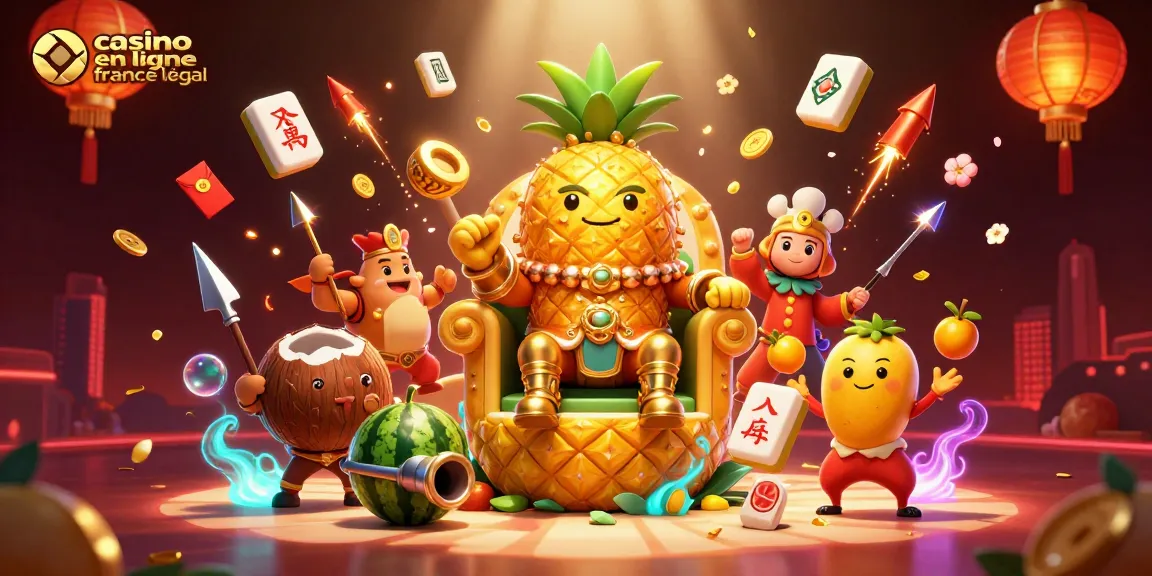 Plongez dans l'univers des jeux avec le casino en ligne légal en France illustré en 3D captivante et colorée.