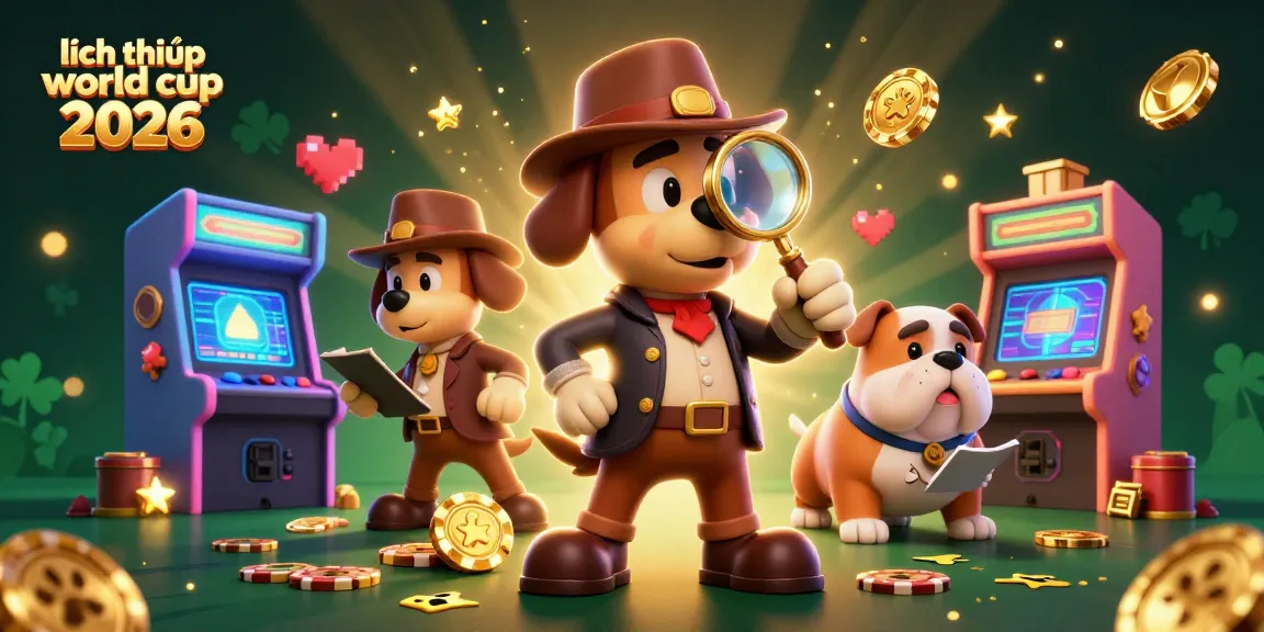 Engage in thrilling actions with the lịch thi đấu world cup 2026 as the cartoon detective explores a poker chip clue.